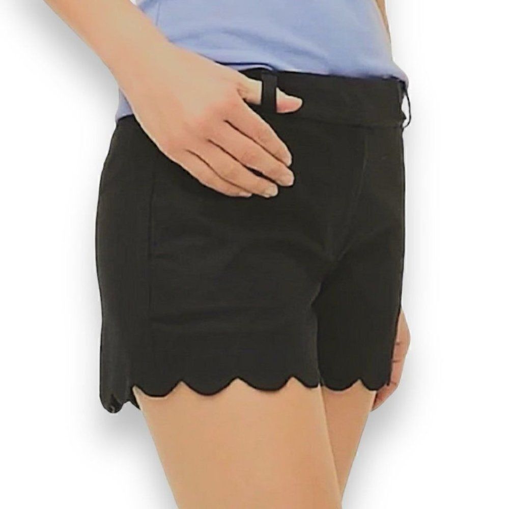 J. Crew Linen Scalloped Shorts